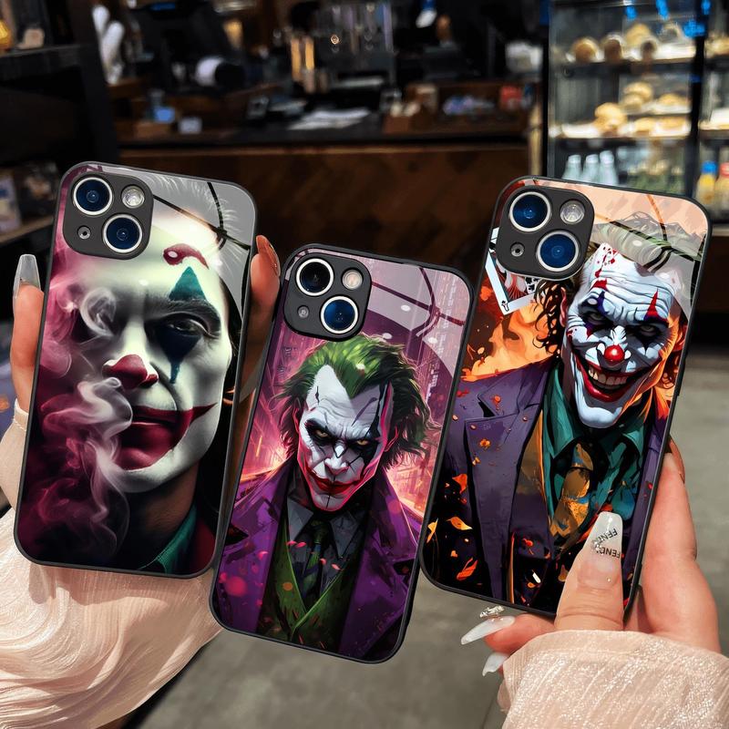 Ốp Kính Joker dành cho iPhone 16 15 14 13 12 11 8 7 6 6s 6p 7p 8p 6g 7g 8g Pro Max XR XS xsmax Plus Promax Ốp lưng điện thoại di động Lady Case Phụ Kiện