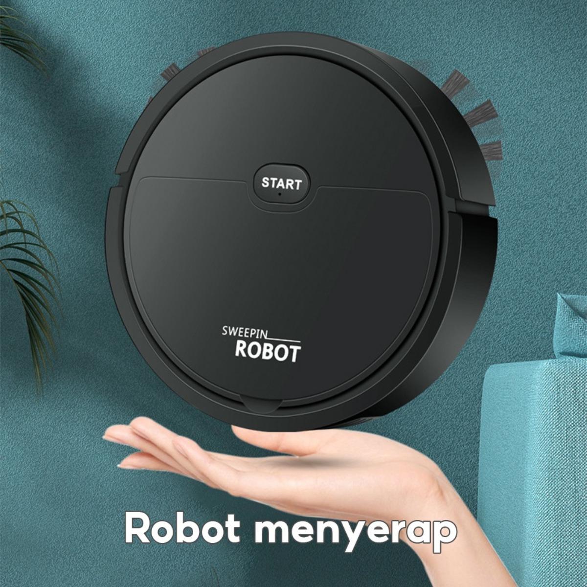 Robot Penyedot Debu Mini Canggih - Fungsi 2-in-1 otomatis untuk menyedot debu, menyapu, dan mengepel, sistem navigasi cerdas, pembersihan efisien, cocok untuk karpet, lantai keras, dan ubin, asisten pembersih rumah yang praktis.