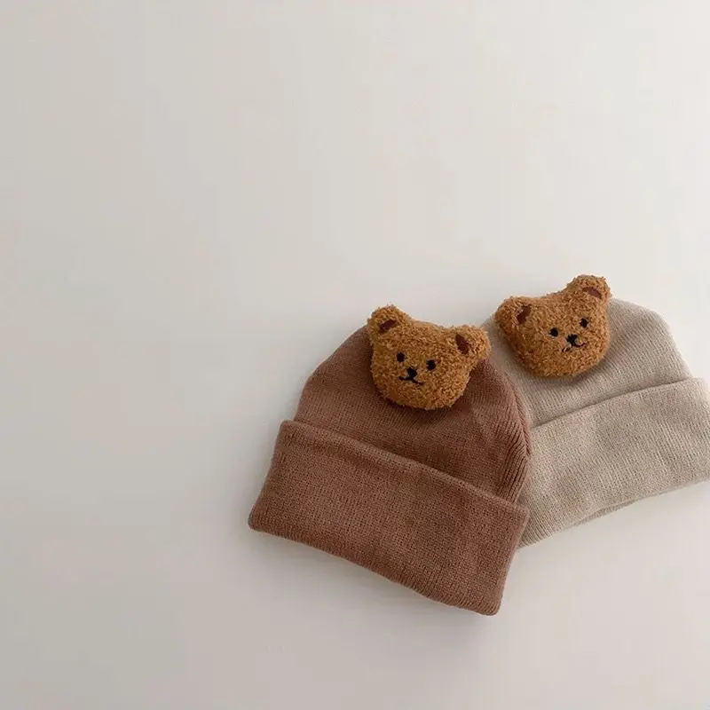 Brownieground 0-1 Tahun | Kupluk Rajut Bayi Anak Laki Laki Dan Perempuan Lucu Impor Premium Ala Korea Motif Bear 2