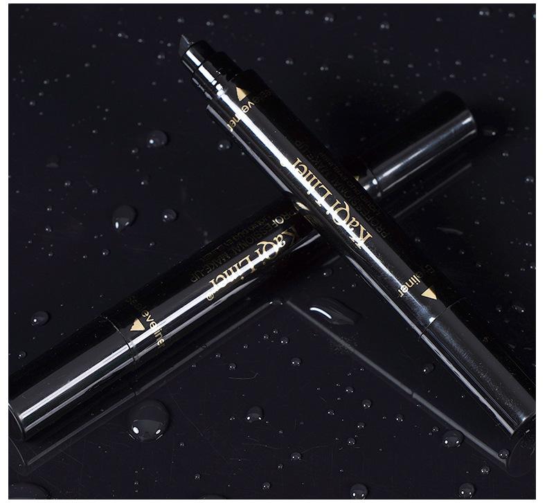 Product Introduction of Double Head Seal Eyeliner Waterproof non-smudging Delta Wing Tail Seal Eyeliner 28