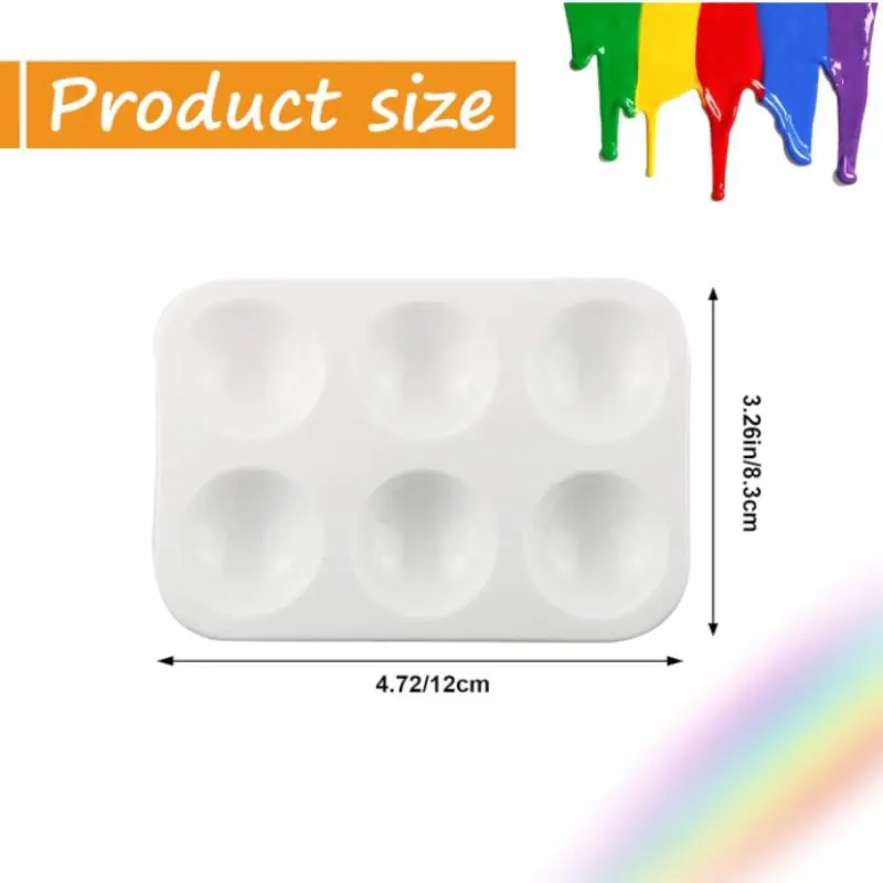 Plastic Paint Tray Palette, 8 Counts Watercolor Palette Painting Tray for Painting Party, DIY Craft and Art Painting 1