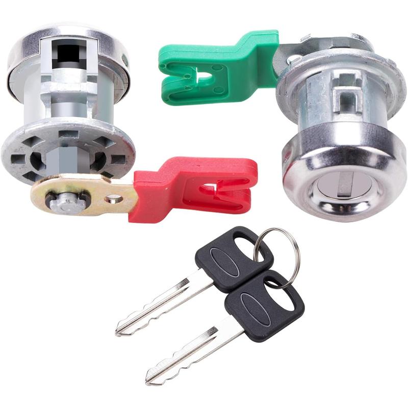 92-96 E-150 E-250 E-350 IGNITION & DOOR LOCK CYLINDER SET 2 KEYS NEW
