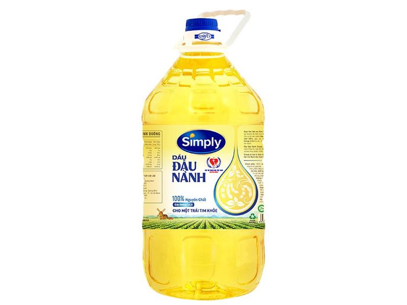 Dầu Ăn SimPly Đậu Nành Nguyên Chất Simply Can 5 Lít haidangdoo dầumỡ