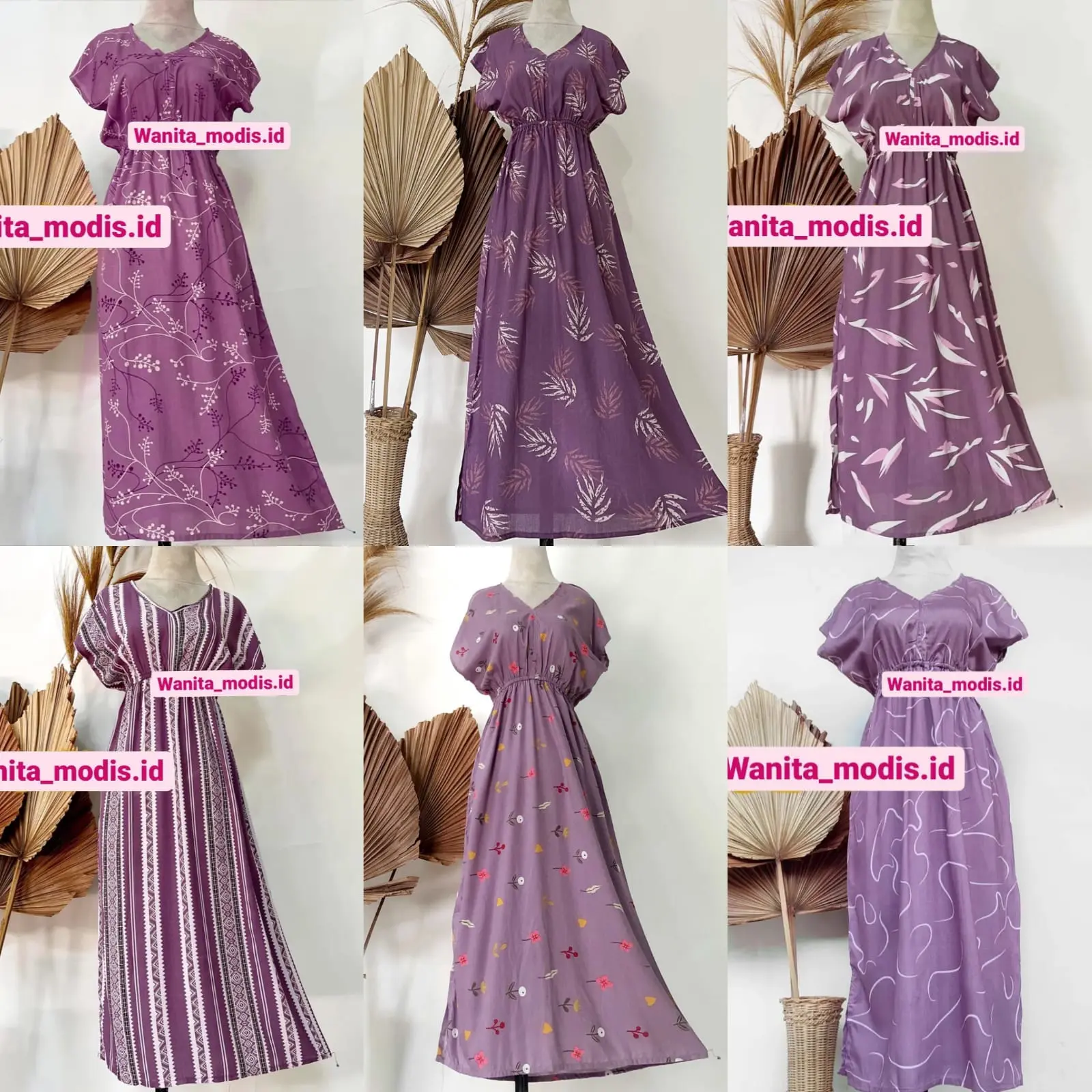Daster Manohara Rayon Premium PURPLE Nyaman Lembut
