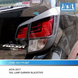 Garnish Cover List Lampu Belakang New Agya Ayla 2017 - 2020 Hitam Doff Blacktivo JSL