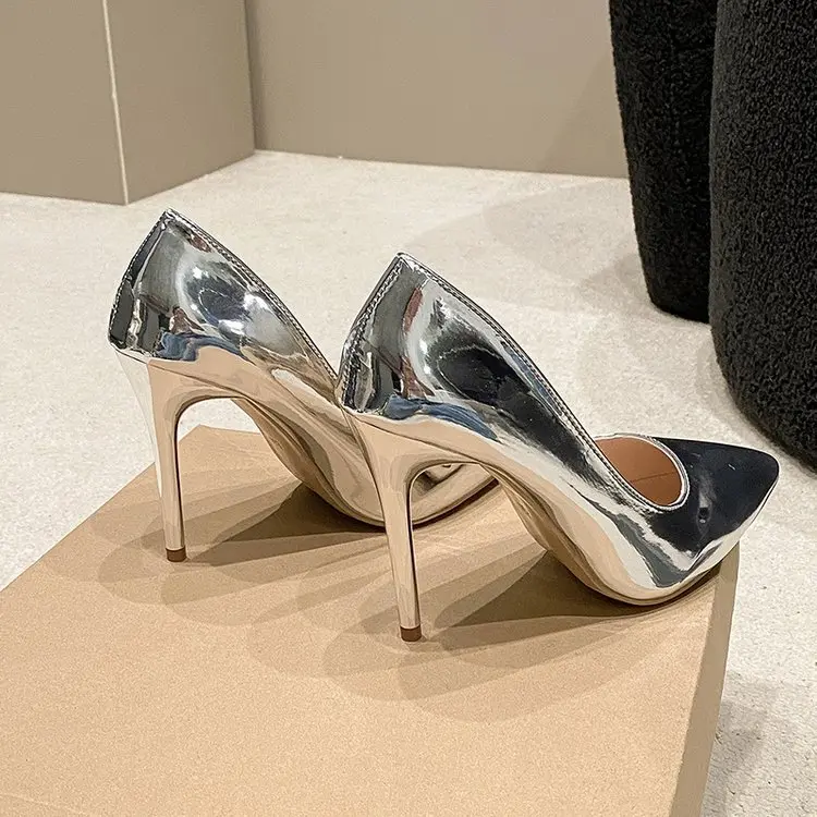 Kasut Tumit Tinggi untuk Wanita, Ringan, Sesuai untuk Musim Luruh, Gaya Baharu 2025, Mulut Runcing, Selipar, Saiz Besar, Elegan, Stiletto Tinggi heels  tunang Shoes milia  heels kasut  tumit heels  purple stilettos