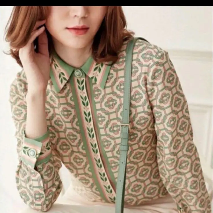 Ld 114 pjg 70 kemeja silk import fashion