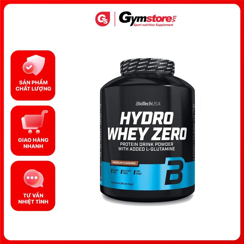 Bột Whey Protein BioTechUSA Hydro Whey Zero, 4 Lbs (1,816 Kg) | GYMSTORE