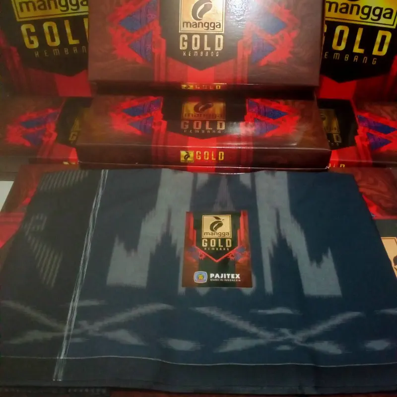 Sarung Mangga Gold Kembang Motif Terbaru Pria Dewasa Corak Kain 2