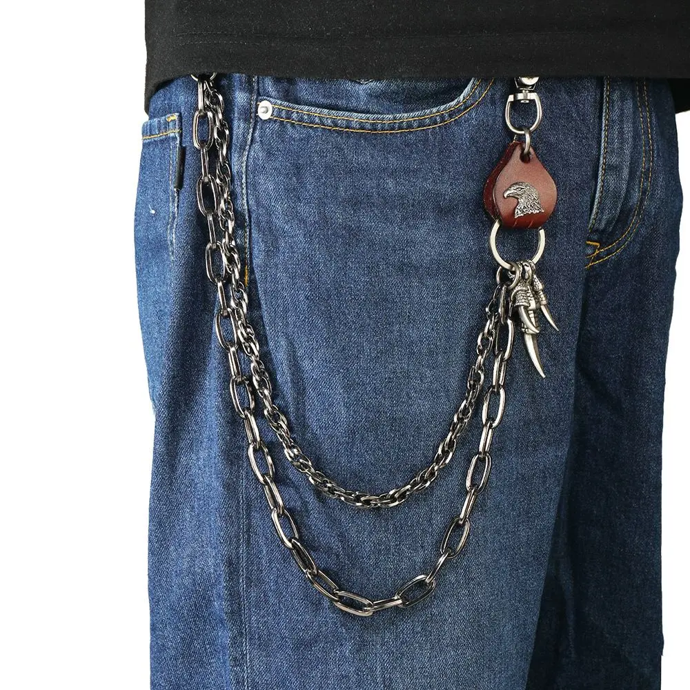 Vòng Cổ Dây Chuyền Thắt Lưng Denim, Soulcollision, Hợp Xu hướng, Dành Cho Nam Và Nữ, Phong Cách Punk Và Hip Hop, Phụ Kiện Quần Titan