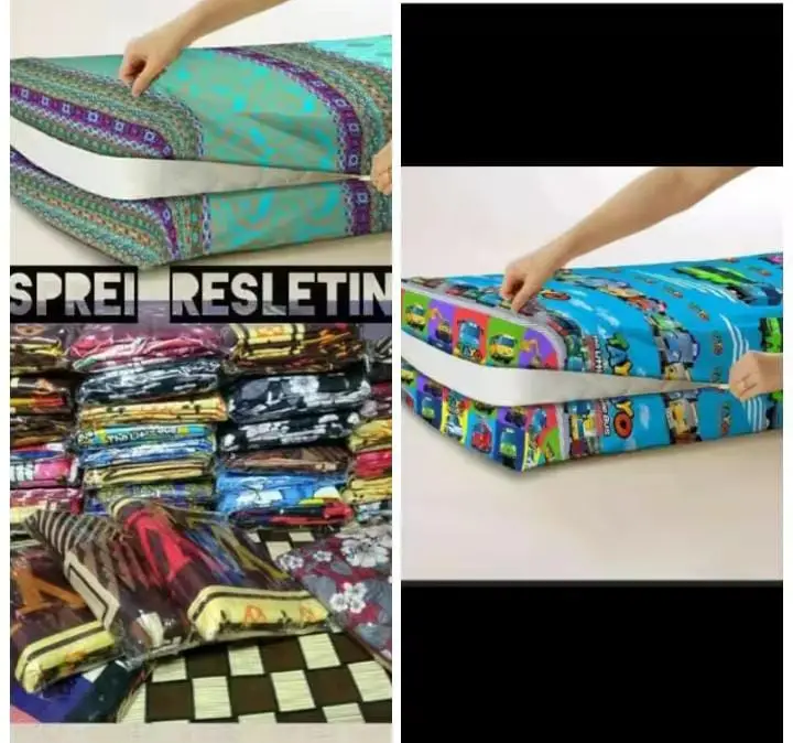 promo sarung kasur busa sprei resleting motif karakter cewe,laki,dewasa random terbaru 2024 7