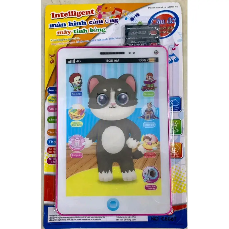IPAD mèo tôm thông minh dành cho bé(hát kể truyện,thơ) Đồ Chơi Toys Pin 0