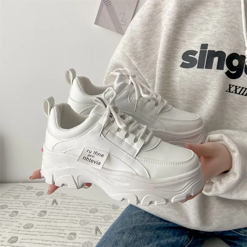 Sepatu Sneakers Wanita "ALEXA" Coffee And Cream SW-323 Karet Olahraga Casual Shoes Sport Kasual Cewek Cewek 4