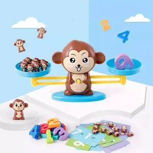 MAINAN EDUKASI MATEMATIKA TIMBANGAN ANAK MAINAN MONKEY BUILDING BLOCK BALANCE SCALE BELAJAR BERHITUNG MATEMATIKA/ MAINAN TIMBANGAN MONYET Permainan