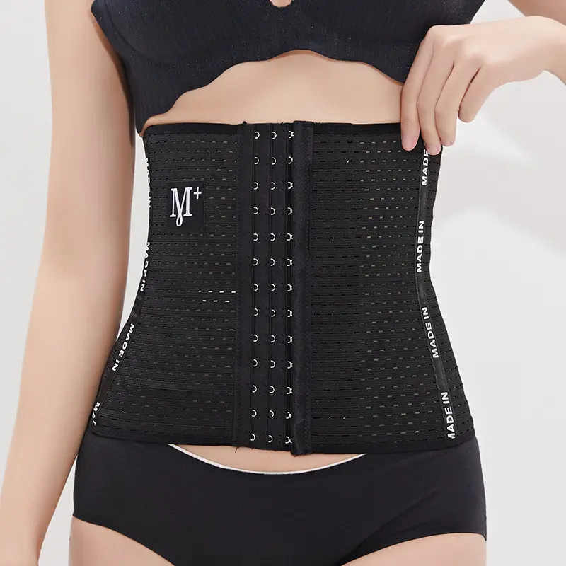 Belly Band M Letter Waist Shaping Belt M Sports Waist Band Waist Postpartum Body Shaping Belt Women's 6 Rows 13 Buttons