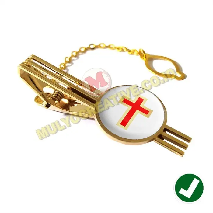 Jepit Dasi Tie Bar Clip – Jepit Dasi Salib Backgroup Putih