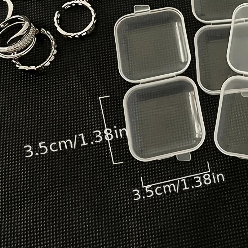 Product Introduction of 20pcs Mini Jewelry Storage Box, Clear Square Jewelry Case for Earrings, Rings, Jewelry Storage Organizer for Travel & Daily Use 6