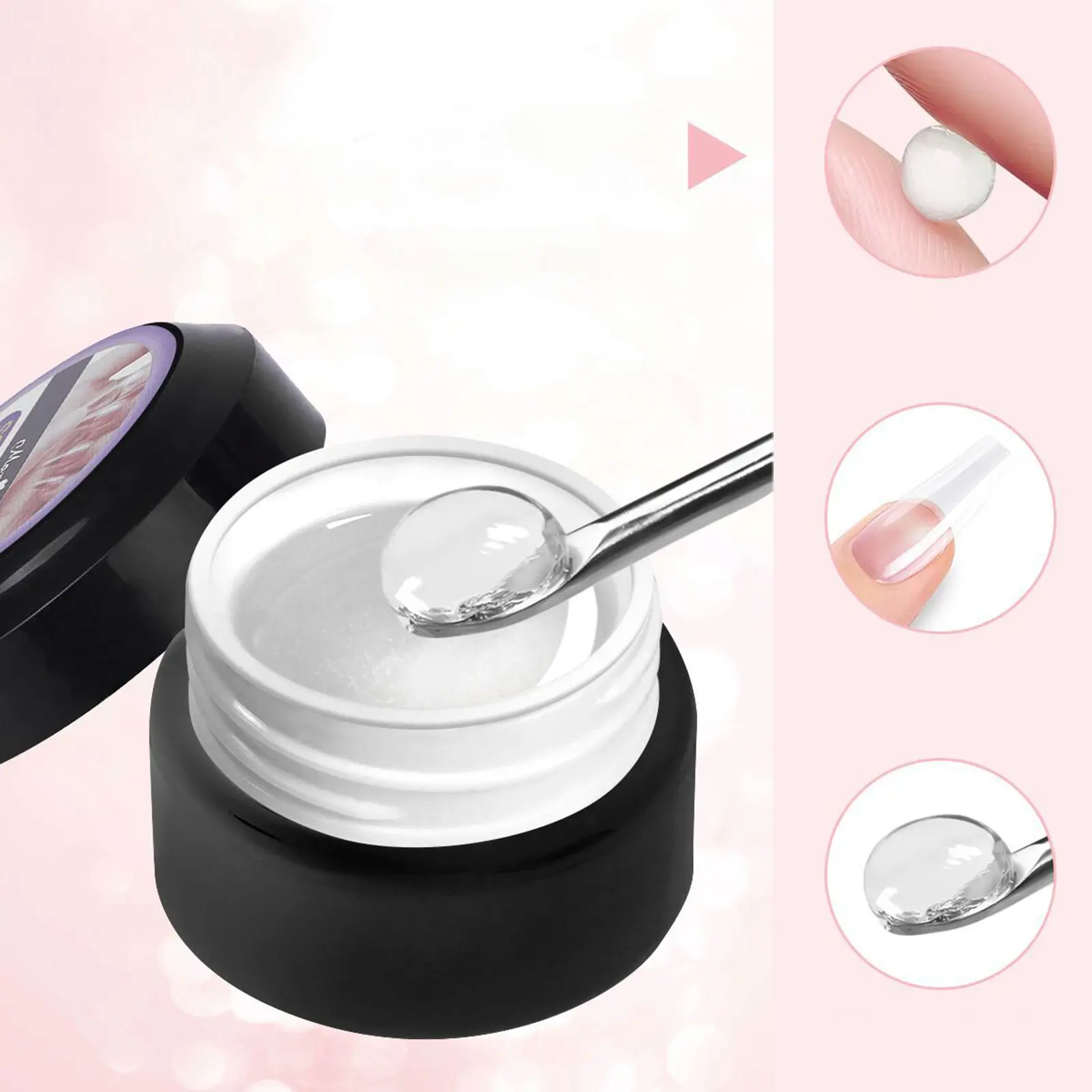 Miếng Dán Móng Tay Gel, 15G, Thành Phần An Toàn, Không Gây Kích Ứng, Vô Hại, Độ Dính Mạnh, Nhanh Khô, Mở Rộng Móng Tay, Tự Làm, Nghệ Thuật Làm Móng, Keo Dán, Kim Cương Giả, Trang Sức, Tiệm Làm Móng