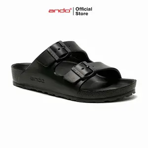 Ando Official Sandal Selop Slip On Sultan Pria Dewasa - Hitam