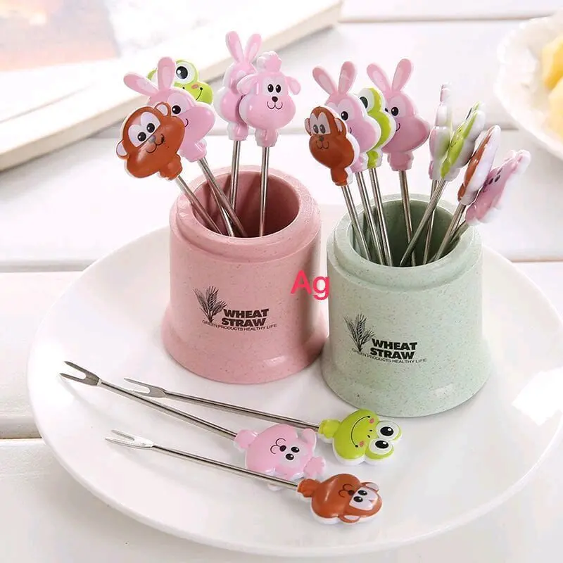 Tusuk Buah / Garpu Buah / Fruits Fork Karakter Animal 0