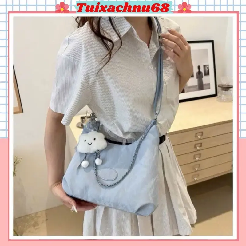 Túi tote Da phối Nhung túi xách đeo chéo nữ thiết kế 2 dây đeo tinh tế tặng kèm charm mây xinh xắn TXN 935 0