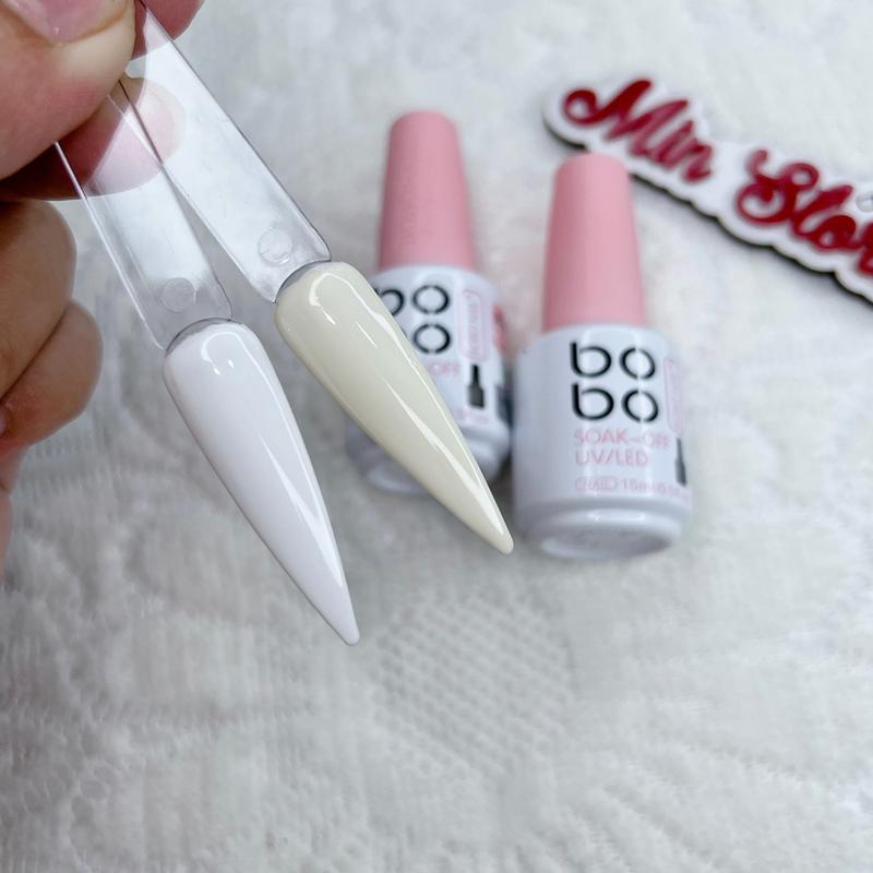  Sơn gel lẻ bobo trắng trắng sữa chua sơn móng tay sơn gel 