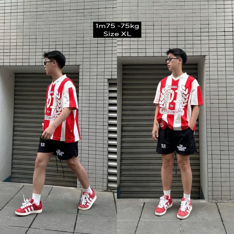 [HẾT HÀNG] Shameless Club | Quần Short Dù Nhăn Lót Lưới Họa Tiết Thêu Nổi Form Trên Đầu Gối QS.001 Unisex 2