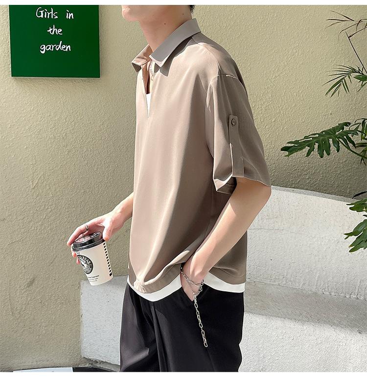 Product Introduction of Men's Polo Shirt 2025 New Short Sleeve T-Shirt - Casual Collar Top for Men, Trendy & Breathable, Wholesale Bulk Discount 26
