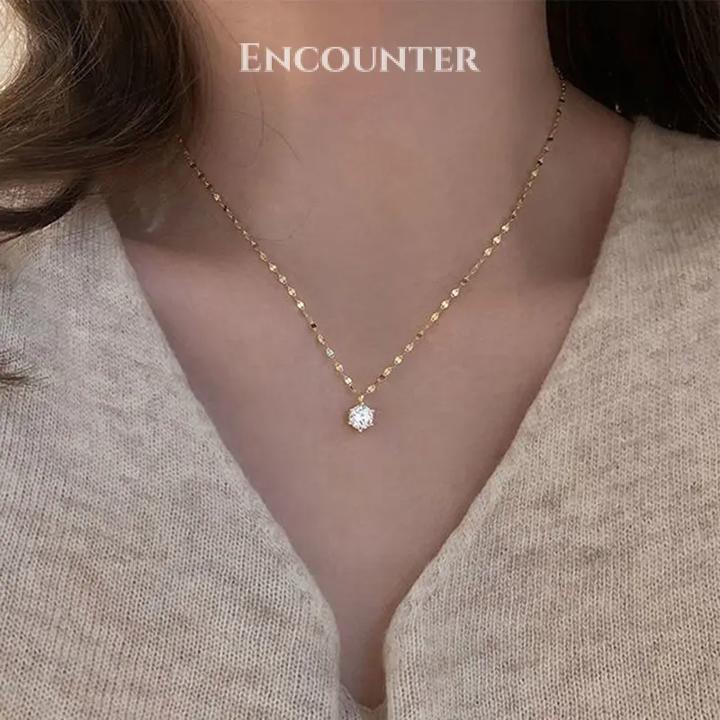 Vòng Cổ Dây Mỏng Sáng Bóng Cho Nữ, Vòng Cổ Đơn Giản, Collana, Bijoux, Collares, Collier, Femme, Đám Cưới, Đính Hôn