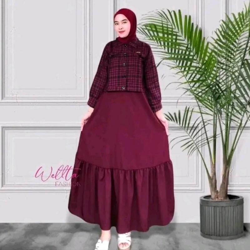 outer wanita kekinian / outfit wanita / outer untuk kondangan Dress Formal Muslim 1