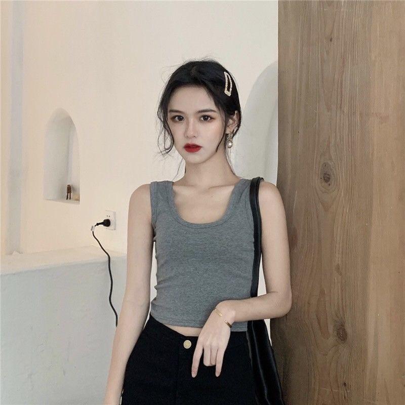 2025 New Camisole Women's Summer Outer Wear Inner Wear Short Navel Vest Women 9
