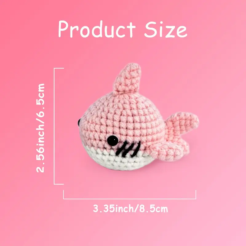 Crochet Kit for Beginners, 1 Set Crochet Animal Kit with Step-by-step Video Tutorials, DIY Crochet Kits for Adults & Teens 2