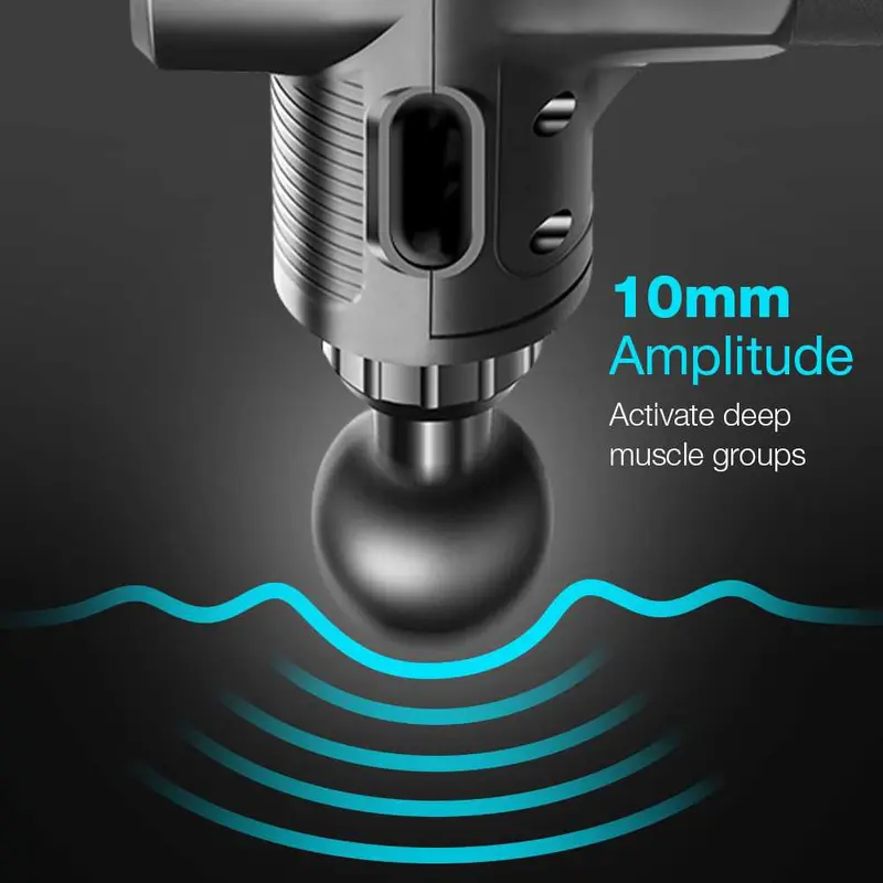 [COD] Rlaxyoo Alat Pijat Elektrik Tubuh Pundak Punggung Tangan Massage Gun 1800mAh dan 2500mAh Recharge Segala Usia 4
