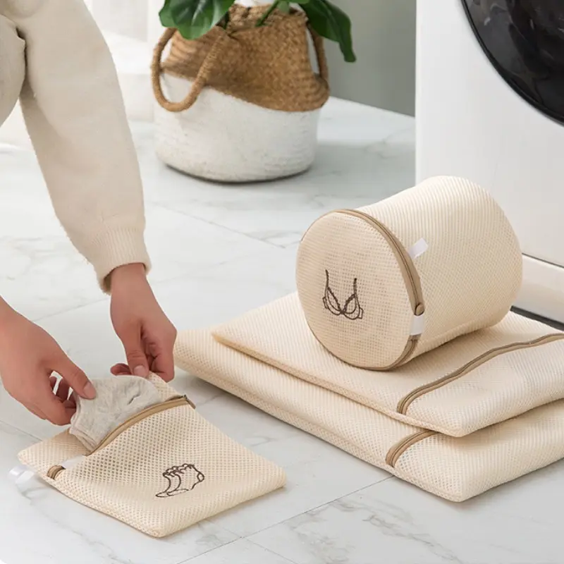 Big Laundry Bag Thicken Mesh Washing Bag Washing Machine Bra Laundry Net Mini Socks Storage Bag