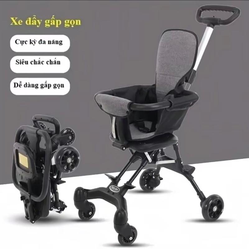 Xe đẩy em bé gấp gọn (k mái), đi siêu thị, đi du lịch