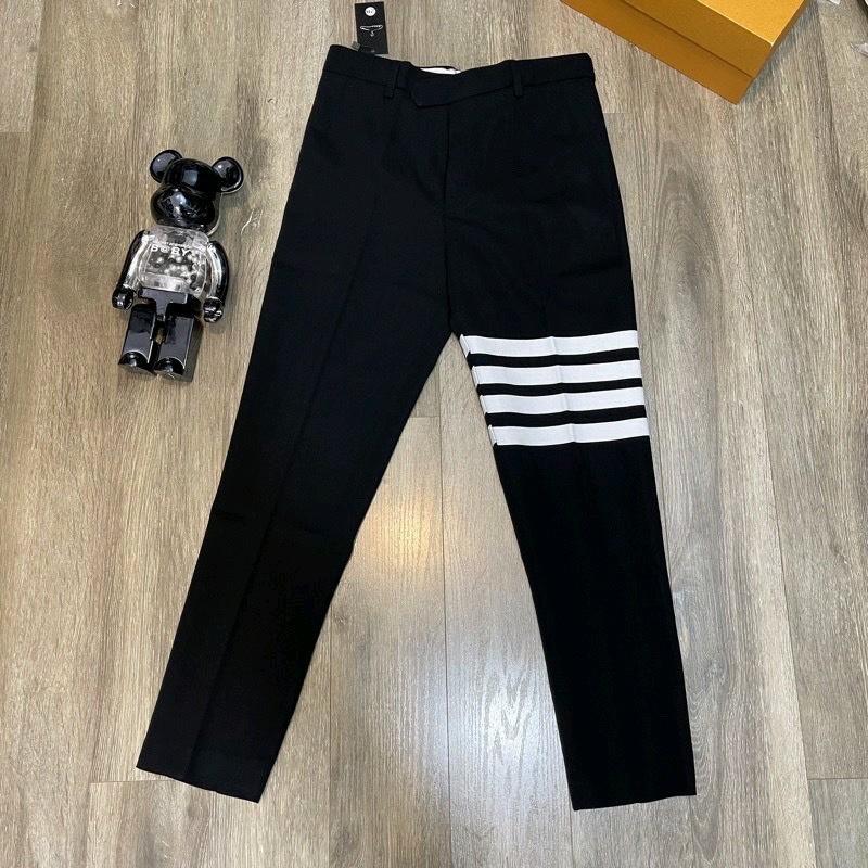 Quần âu nam thom 4 kẻ trắng phiên bản hót Menswear size 23-35kg  Pants 8