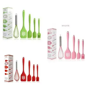 Baking Props Silicon Kitchen Tools Spatula Set 5 In 1