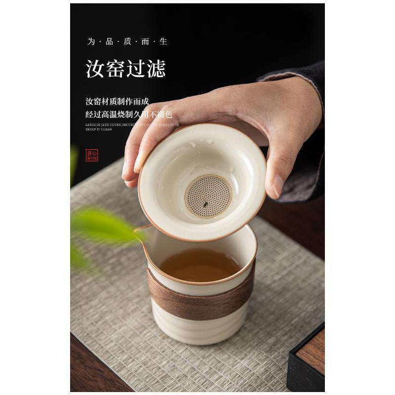 Product Introduction of Bộ Lọc Trà, Nồi Chậu Ru Màu Be, Tách Trà Gốm Sáng Tạo, Tách Trà Cách Ly, Phụ Kiện Bộ Trà, Với Bộ Lọc Trà 19