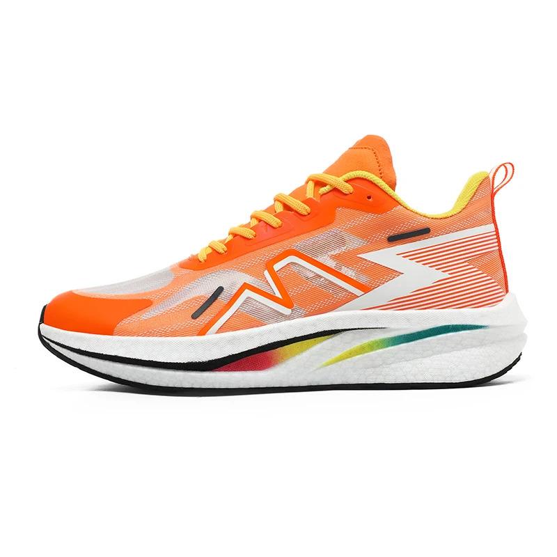 Zapatillas deportivas ligeras e informales personalizadas de bajo pedido mínimo para hombre, de malla en blanco, transpirables, para mujer, para correr y caminar_voghion.com