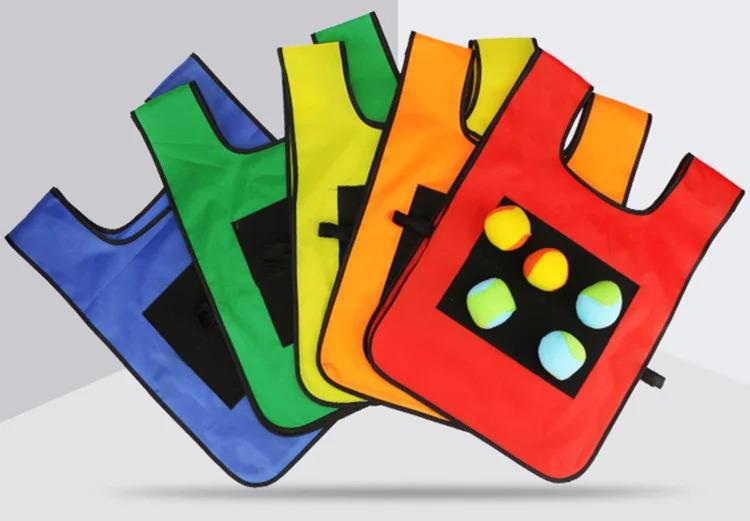 Product Introduction of Outdoor Sport Game Props Vest Sticky Jersey Vest Game Vest Waistcoat With Sticky Ball Throwing Toys For Children Kids Sports Toy Gift 10