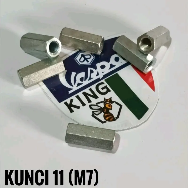 mur 11 panjang mur as blok silinder vespa mur m7 silinder cover mesin vespa