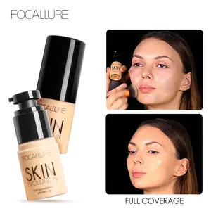 FOCALLURE Full Coverage Oil-control Fluid Foundation Focallure Fondation Matte Foundation Alas Bedak Concealer Extract