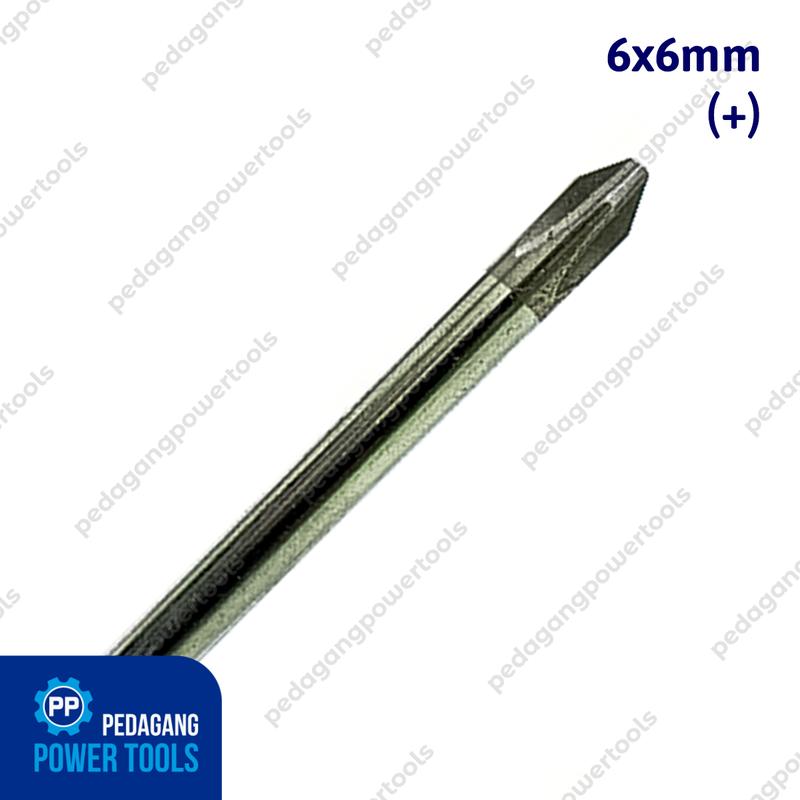 LIPPRO OBENG PLUS 6 INCH GAGANG KARET PH2 X 150 MM SCREWDRIVER KEMBANG 5
