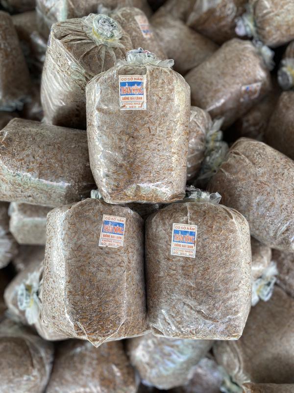 Combo 8 Meo Nấm Rơm Thần Nông (550g) - Tặng Tài Liệu Trồng Nấm Rơm Trong Nhà 1