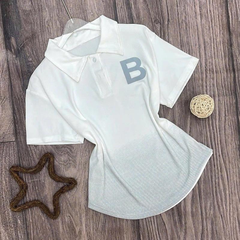 Áo Thun Polo Nữ Bigsize Cổ Trụ Loang Vạt Bầu Chất Gân Tăm Co Giãn Xinh Đẹp Dễ Thương Ôm Gọn Tôn Dáng Giá Rẻ 50-95kg - 2316 8