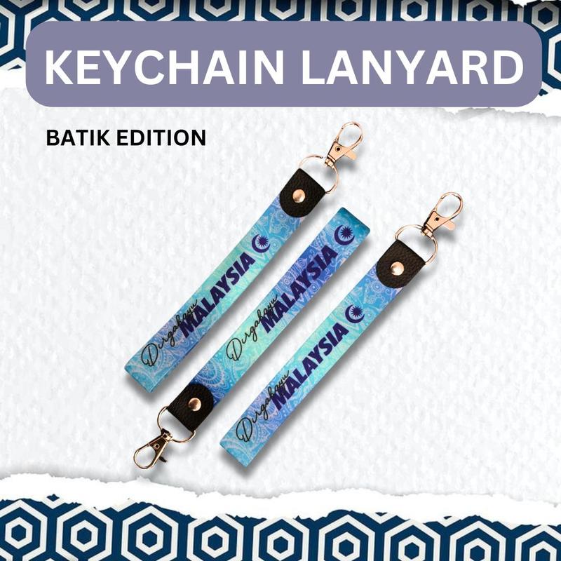 Keychain Lanyard Merdeka 2024 | Keychain Lanyard Batik Malaysia ...