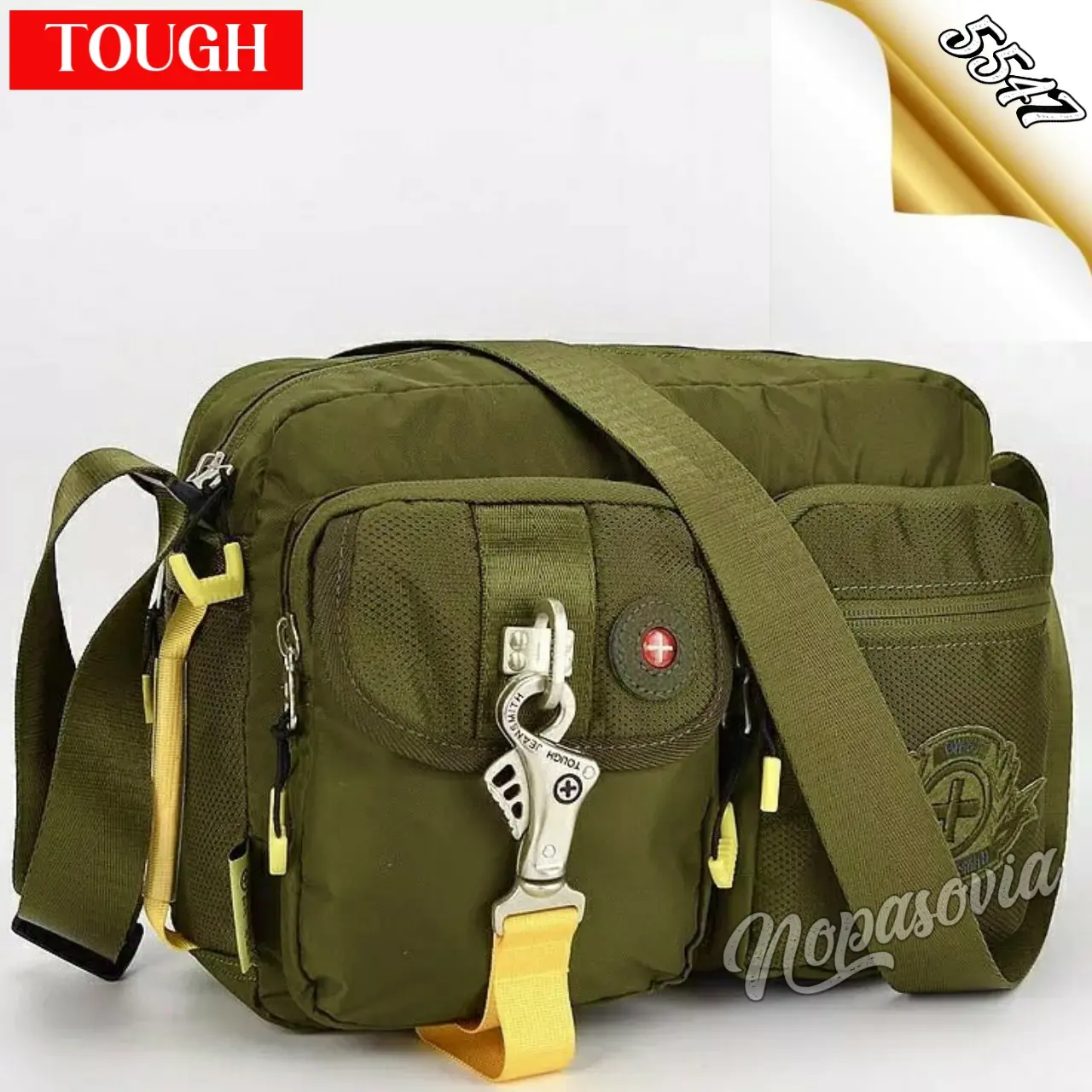 TAS SELEMPANG PRIA IMPORT TOUGH 5547 /TAS SELEMPANG DISTRO TERBARU /TAS SELEMPANG ANTI AIR/TAS KERJA PRIA/SLING BAG