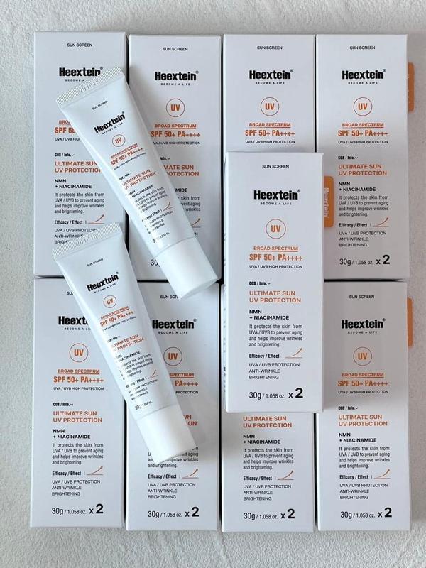  Kem chống nắng NMN HEEXTEIN trắng da - phục hồi căng bóng phổ rộng vật lí 30ml Hàn Quốc 