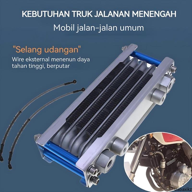 Radiator Pendingin Oli Mesin Universal + Aksesori Pemasangan - Sistem ...