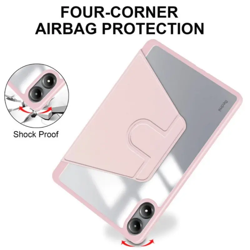 Ốp Chân Đế Xoay 360 Độ, Dành Cho Redmi Pad Pro 12.1 Inch, Ốp Máy Tính Bảng Acrylic, Tương Thích Với Xiaomi Poco Pad 5G 12.1, Có Khe Cắm Bút 3